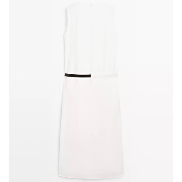 Midi dress with belt - Picture 3 of 6